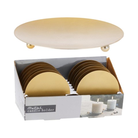 SOTTOCANDELA ORO INOX D12CM